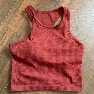 Ebb to Street Cropped Racerback Top Lululemon sz 6